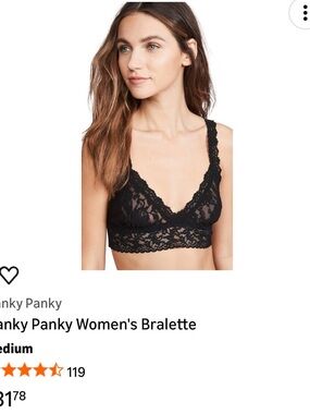 Hanky Panky Black Lace Bralette